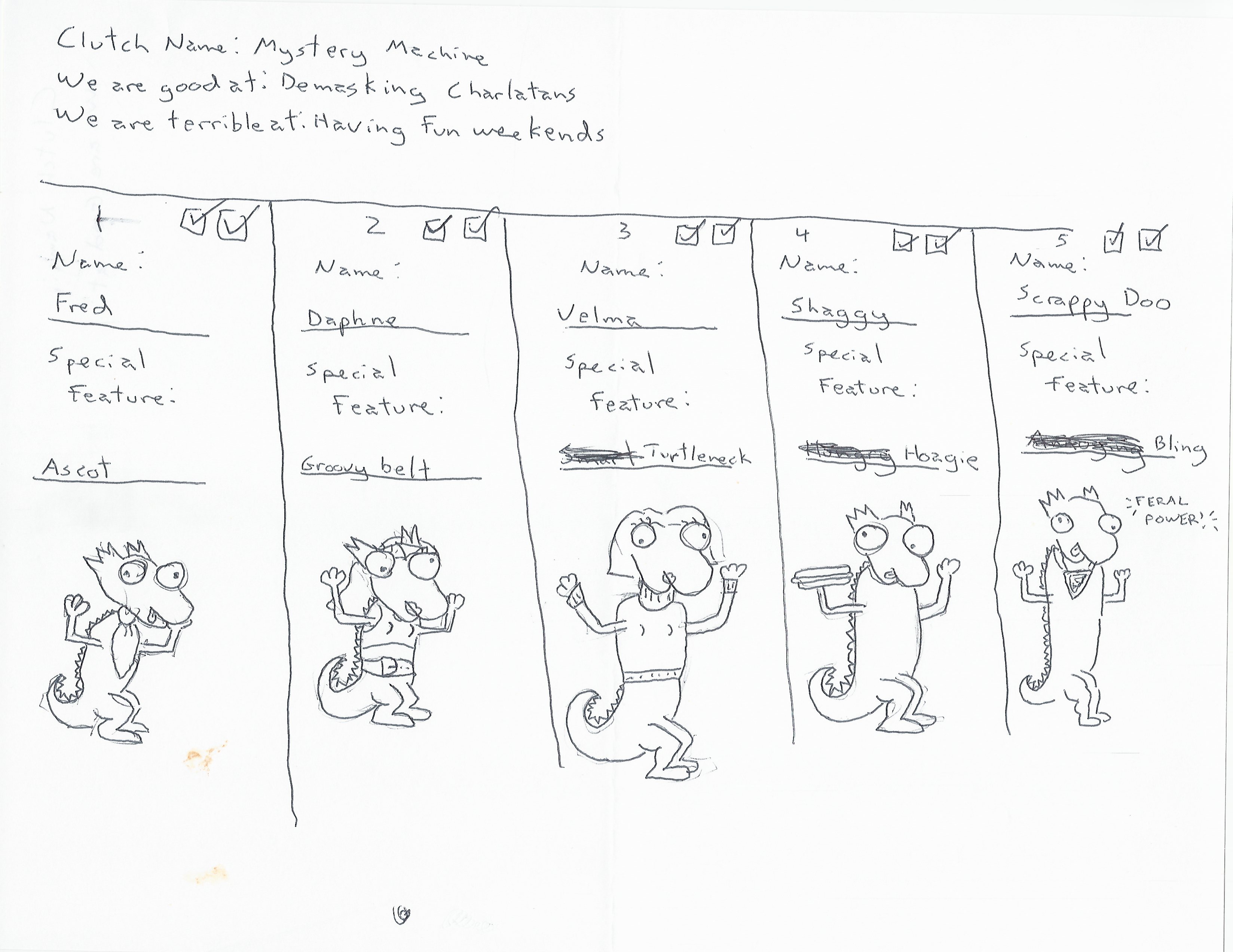 The Mystery Machine Ferals (I wanted to kill Scrappy Doo more than anything else in any game I've ever played....)
