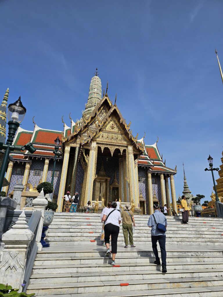A very ornate building at the Grand Palace in Bangkok, Thailand