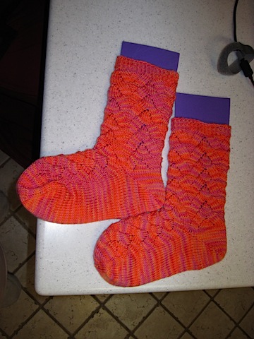Finished Sherbert Socks